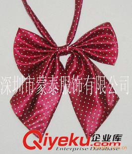 領花 供應深圳寶安滌綸絲、條紋領花、領結、酒店侍應生領結訂做廠家