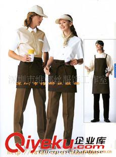 酒店制服 供應酒店餐廳服務員工作服   工作套裝  可定制