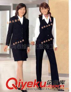 酒店制服 專業設計男式西服套裝 男女職業套裝  職業裝原始圖片2