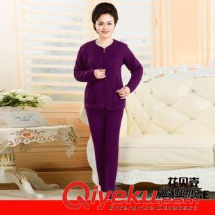 女式熱能上衣 保暖上衣廠家批發 中老年女士套頭塑身加絨加厚長袖保暖內衣