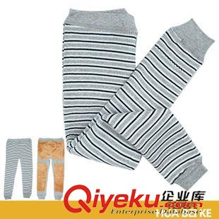 童裝系列 廠家批發(fā)男兒童加絨加厚三護(hù)保暖褲 純棉條紋不倒絨男童保暖褲