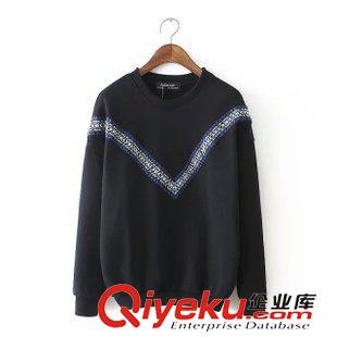 10.8 2015秋裝新品女士民族風領(lǐng)刺繡韓版百搭寬松衛(wèi)衣批發(fā)原始圖片2