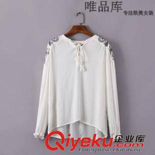 10.8 2015秋季女裝新款韓版半高領(lǐng)毛衣女套頭寬松拉鏈泡泡袖針織衫
