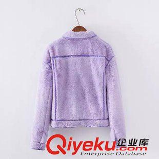 9.22 歐洲站爆款 歐美風2015冬裝新品 舒適毛毛小香風短款外套批發原始圖片3