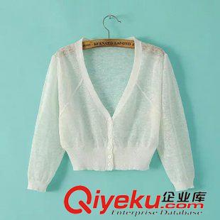 5.28 2015夏季新款女裝 大碼女裝 中長(zhǎng)款菱形印花中袖雪紡防曬衣