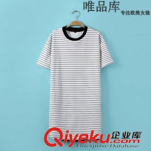 5.11 速賣通 歐洲站2015夏季新款歐美風(fēng)棉麻五角星印花短袖連衣裙