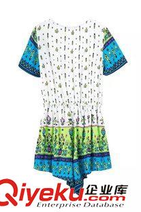 5.4 速賣通ebay2015歐洲站女裝歐美風(fēng)沙灘度假性感印花連體短褲女原始圖片3