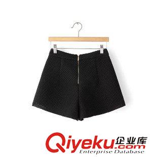5.4 速賣通貨源2015夏季新款歐美風雙層網紗鏤空顯瘦高腰闊腿短褲女原始圖片2