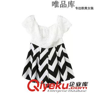 連體.背帶褲 速賣通 歐洲站2015夏季新款歐美風(fēng)人棉條紋連體短褲 女