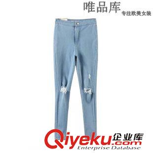 短褲 韓版潮2015夏裝新款女裝 荷葉邊百搭中腰水洗牛仔短褲