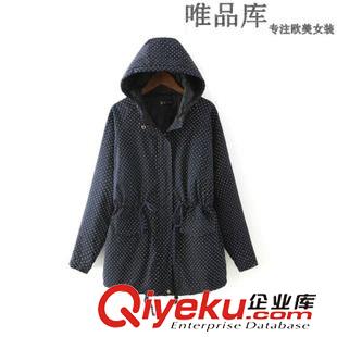 棉衣 2015秋冬新品棉襖歐美風(fēng) 立領(lǐng)拉鏈菱形純色女士短款棉衣批發(fā)