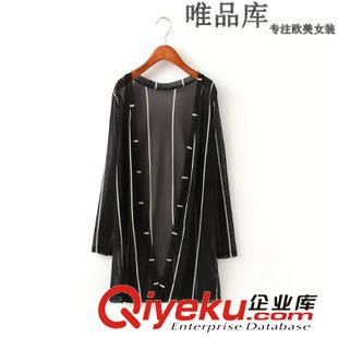 打底褲、防曬衣等小件 2015夏裝新款 歐美女裝 純棉純色不規(guī)則長款開衫棉麻長袖防曬衣