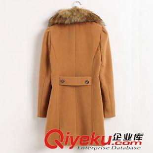 毛呢外套新品 2015秋冬裝新款女裝外套韓版女裝修身毛呢大衣外套 (廣州）