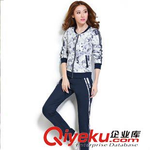 未分類 2015春裝新款時(shí)尚休閑印花潮女運(yùn)動(dòng)服套裝衛(wèi)衣兩件套女廠家直銷原始圖片3