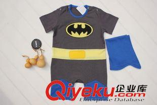 套裝 超人 蝙蝠俠短袖哈衣 爬服原始圖片3