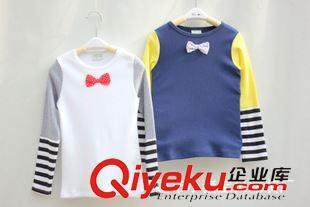 上衣 2015新款 韓版蝴蝶結(jié) 打底衣 時(shí)尚 可愛(ài) 萌寶必備原始圖片3