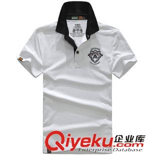 夏天T恤 夏季正品新款青年男士短袖t恤圓點商務翻領男式體恤衫打底衫男裝