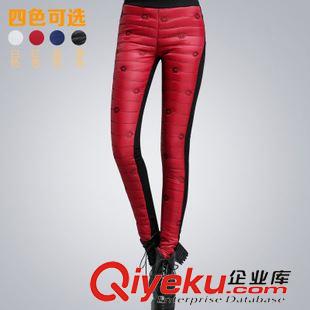 10月新款 2015新款冬季羽絨褲女修身保暖加厚外穿小腳鉛筆褲棉褲潮