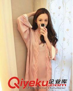 套裝 gd絲綢吊帶家居服兩件套蕾絲花邊冰絲吊帶睡裙套裝送布袋女裝潮