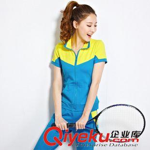 5月休閑套裝 2015夏裝新款休閑套裝時尚修身短袖純棉運動套裝女夏潮流原始圖片2