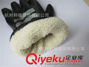 執勤手套 zp安邦交通執勤指揮手套police騎行防寒保暖皮棉反光手套冬原始圖片3