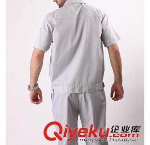短袖工作服 廠家批發(fā)勞保服工裝工服 短袖夏季工作服定做定制 男女工程服原始圖片3