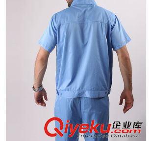短袖工作服 廠家批發(fā)勞保服工裝工服 短袖夏季工作服定做定制 男女工程服原始圖片3