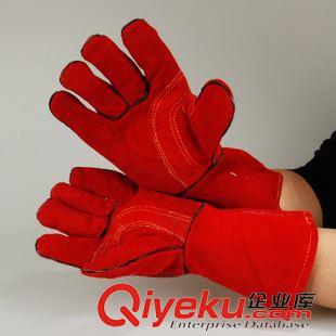 電焊手套 廠家直銷電焊手套 半皮手套 牛皮手套 短皮手套駁掌耐磨