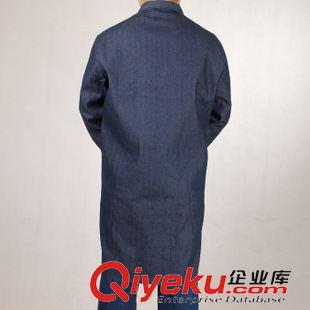 套袖系列 廠家直銷牛仔大褂 藍大褂工作服 搬運服長大褂 勞保工作服免印字原始圖片2