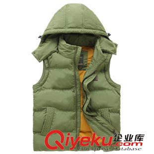 棉馬甲 吉普達Jeep Falow 秋冬新款男加厚連帽保暖休閑馬甲 男背心外套原始圖片2