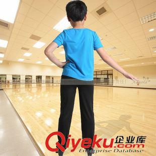 短袖/無袖系列 兒童舞蹈服夏演出服男童拉丁舞表演服裝半袖少兒舞蹈練功服培訓(xùn)服原始圖片2