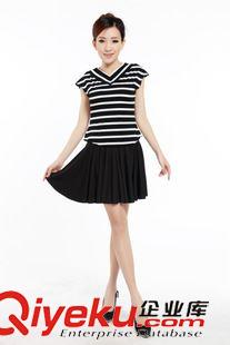 成人舞蹈服 成人廣場舞套裝 拉丁舞蹈服套裝 舞蹈上衣+舞蹈裙 新款原始圖片3