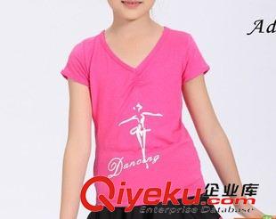 兒童單上衣 兒童全棉舞蹈服批發 少兒拉丁舞蹈服上衣 短袖788莫代爾舞蹈衣原始圖片2