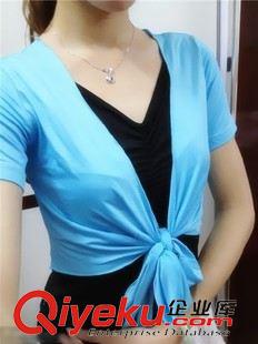 tj清倉區(qū) 廣場舞蹈服 拉丁舞蹈服 舞蹈上衣 絲光棉假兩件套上衣原始圖片3