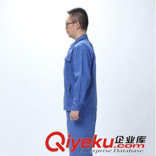 新款工作服 淺藍(lán)工作服套裝秋冬款加厚套裝混紡棉工作服定做加工定制廠服工裝