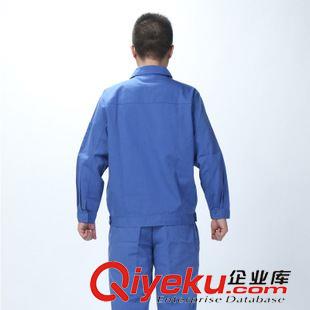 新款工作服 淺藍(lán)工作服套裝秋冬款加厚套裝混紡棉工作服定做加工定制廠服工裝