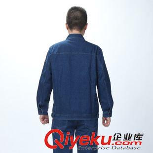 新款工作服 秋冬款牛仔工作服厚款全棉白纱牛仔工装电焊工作服劳保工作服定做