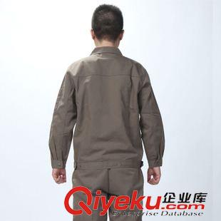 新款工作服 2015款駝灰秋冬工作服套裝 加厚勞保工作服 定做廠服工裝 職業(yè)裝原始圖片3