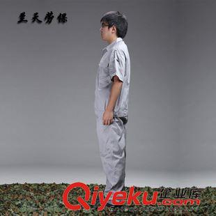 夏季熱銷 廠家批發(fā) 工作服定做勞保工作服套裝全棉夏季短袖工作服定做廠服原始圖片2