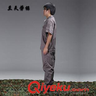 夏季熱銷 廠家批發(fā) 工作服定做勞保工作服套裝夏季全棉短袖工作服定做廠服原始圖片2