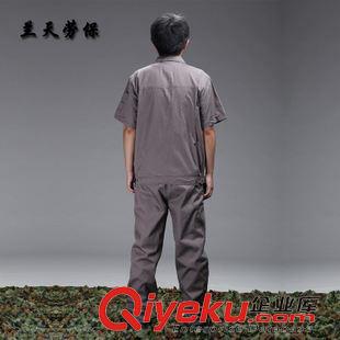夏季熱銷 廠家批發(fā) 工作服定做勞保工作服套裝夏季全棉短袖工作服定做廠服原始圖片3