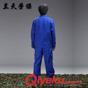 春秋新品 廠家批發(fā) 秋冬款全棉加厚長(zhǎng)袖工作服套裝 工作服定做勞保工作服原始圖片3