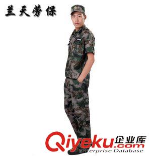 夏季工裝 07夏迷彩短袖套裝 數(shù)碼叢林短袖軍迷迷彩軍訓(xùn)服套裝戶外 廠家批發(fā)