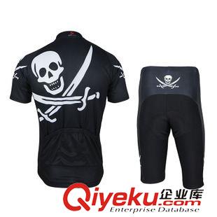 套裝 艾速歐現(xiàn)貨 短袖騎行服套裝自行車(chē)山地車(chē)衣服 吸汗速干骷髏頭原始圖片2
