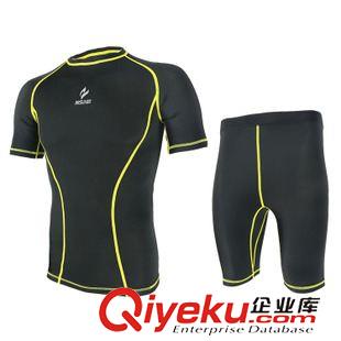 套裝 直供 PRO吸汗速干運動緊身衣 騎行跑步籃球健身夏季運動短袖套裝原始圖片2