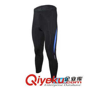 跑步褲 彈力緊身 跑步褲 運(yùn)動(dòng)健身田徑騎行訓(xùn)練吸汗快速干收腿九分長(zhǎng)褲男原始圖片2
