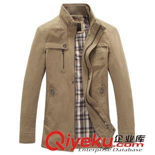 店长推荐 2015新品夹克男士夹克衫薄款休闲外套纯棉茄克商务jacket精品男装