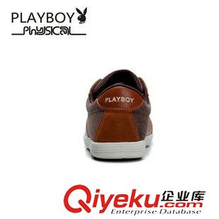 花花公子品牌鞋 PLAYBOY/花花公子zp耐磨板鞋輕質(zhì)手工布鞋新款品牌圓頭系帶男鞋