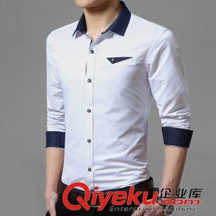 長(zhǎng)袖襯衫 春夏新款襯衫男 韓版修身時(shí)尚襯衣品牌男裝長(zhǎng)袖襯衫批發(fā)原始圖片3