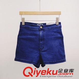 AA風格 AA風簡約百搭夏季新品包臀修身顯瘦高腰牛仔短褲原始圖片3